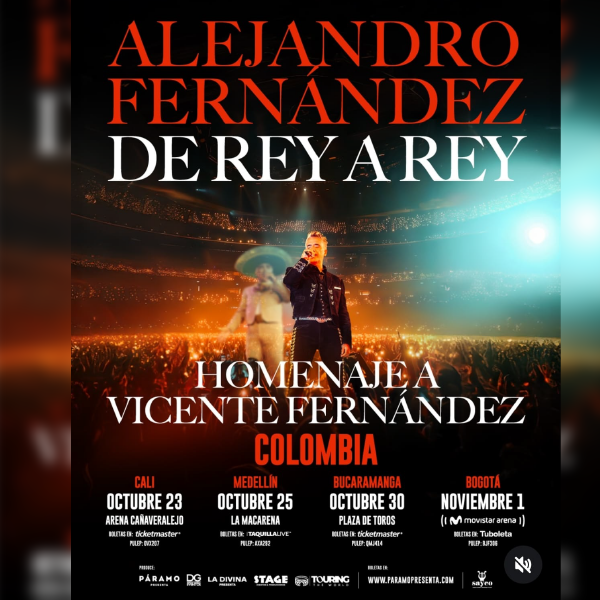 ALEJANDRO FERNANDEZ RINDE TRIBUTO A VICENTE FERNANDEZ CON SU NUEVO ALBUM Y GIRA DE REY A REY