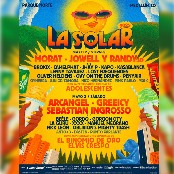FESTIVAL LA SOLAR 2025 MEDELLIN SE PREPARA PARA DOS DIAS DE MUSICA SIN FRONTERAS