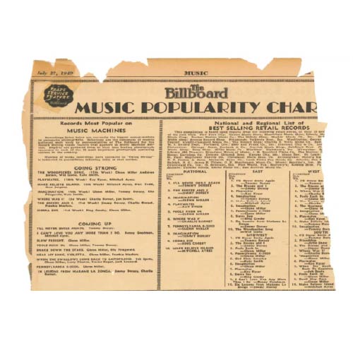 LA PRIMERA LISTA DE BILLBOARD