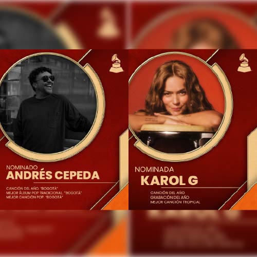 KAROL G, ANDRÉS CEPEDA Y MÁS COLOMBIANOS NOMINADOS A LOS LATIN GRAMMY 2025