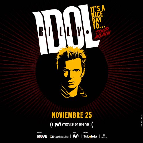 BILLY IDOL EN COLOMBIA 2025 PRIMERA VEZ EN BOGOTA